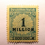 Briefmarke 1 Million Mark, Milliarden und Billionen