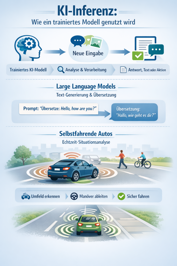 Infografik zur KI-Inferenz