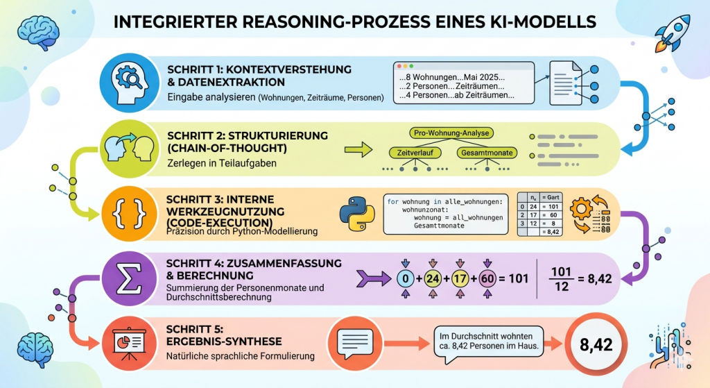 Gedankengang für die Lösung einer mathematischen Textaufgabe